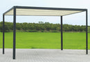 Pergola da Giardino 3x3m in Alluminio Telo Retrattile Elettrico Nero