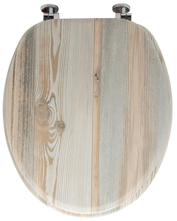 Universal-WC-Sitz 5,5 x 45 x 38 cm in MDF-Holzoptik acquista