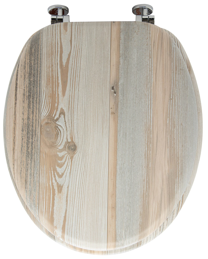 Copriwater Universale 5,5x45x38 cm in MDF Effetto Legno