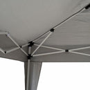 Gazebo da Giardino in Acciaio 3x3m Arizona Grigio