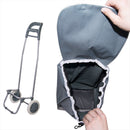 Carrello Trolley per la Spesa con Ruote in poliestere Grigio