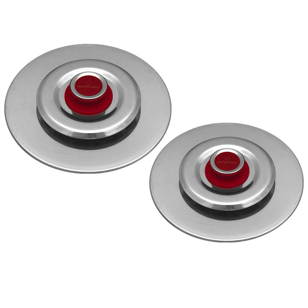 acquista Kit 2 Coperchi Magici Antiodore Ventur Magic Ø25, Ø35 cm Cooker in Acciaio Inox Pomello Rosso