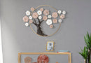 Pannello da Muro Tree 101x6x72 cm in Ferro 