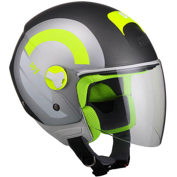 acquista Scooterhelm Demi-Jet CGM Taormina 107R Titan Matt Langvisier Verschiedene Größen