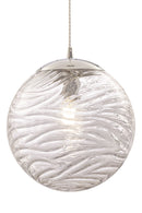Lampada pendente Pendant in Metallo Dunas Cromo