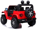 Macchina Elettrica per Bambini 12V 2 Posti con Licenza Jeep Wrangler Rubicon Rossa