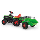 Trattore Elettrico per Bambini 6V Acceleratore a Pedale Fino a 2–3 km/h Verde   