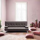 Divano Letto 181x85x88 cm in Similpelle Marrone