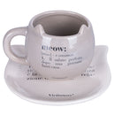 Set piattino e tazza  in Ceramica VdE Tivoli 1996 Cats