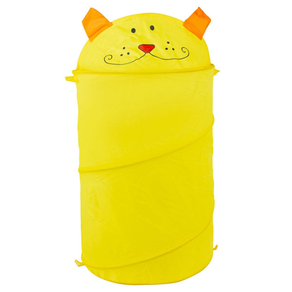 prezzo Faltbarer Tierspielzeugkorb mit Metallstruktur 80x40 cm Gelb