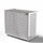 Copri Condizionatore 135x112x74 cm in Alluminio a Parete Big Blade XXL Bianco