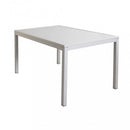 Tavolo Milo 150x90x74 h cm in Alluminio Tortora