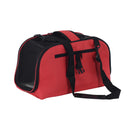 Trasportino Borsa Pieghevole per Cani Gatti Animali Domestici 43x22x27 cm Rosso 