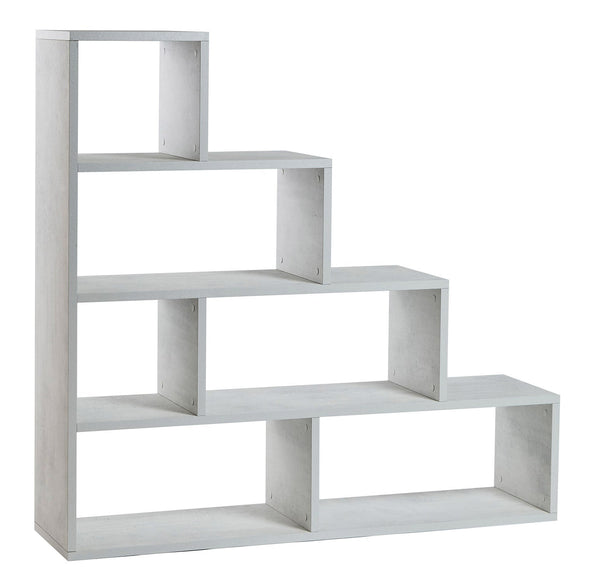 sconto Libreria a Scala 4 Ripiani 150x144x38 cm Ossido Bianco