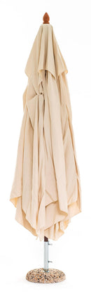 Ombrellone da Giardino 3x4 m Palo Ø48 mm in Legno e Poliestere Oasis Ecrù