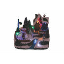 Villaggio Natalizio 20x14,5x17 cm con Luci Suoni e Movimento