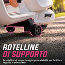 Moto Elettrica per Bambini Licenza Vespa Batteria Ricaricabile 6V Rotelle e Luci Bianco      