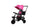 Passeggino Triciclo Pieghevole My Way Seduta Girevole Cappottina e Vano Oggetti Rosa