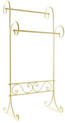 Portasciugamani a Stelo in Ferro Battuto 47x32x97 cm Soriani Avorio