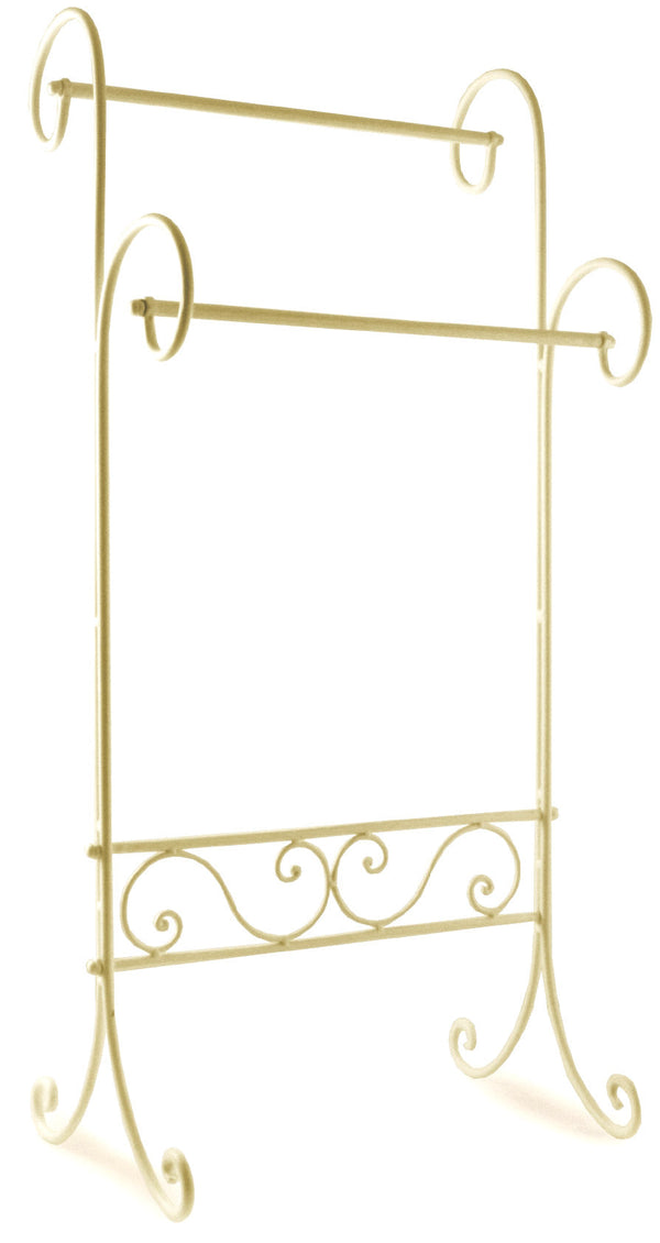 acquista Handtuchhalter aus Schmiedeeisen 47x32x97 cm Soriani Elfenbein