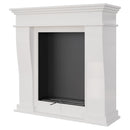 Camino a Bioetanolo da Pavimento 98,8x35,5 cm Flig Boulder Bianco