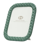 Cornice Block 26x1,8x31 cm in Poliresina e Vetro Verde