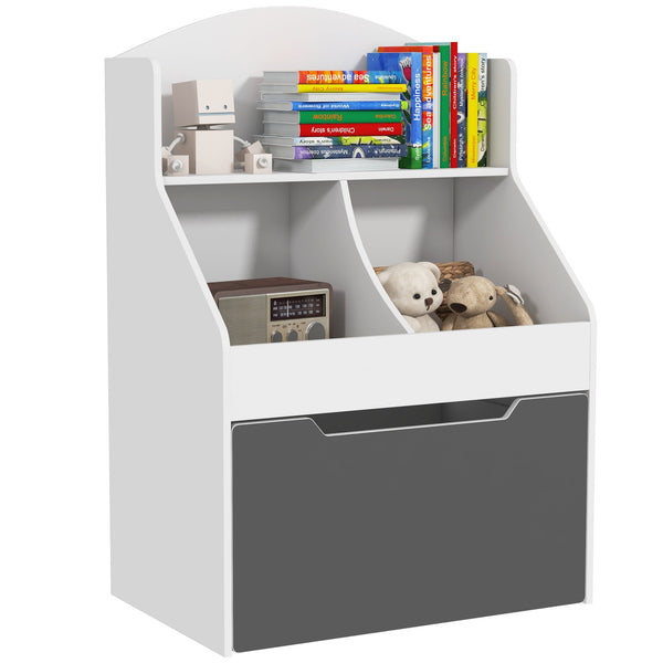 Libreria per Bambini 2 Livelli con Cassetto 62x40x88 cm Bianco acquista