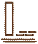 Sistema Antiladro con Punte in Acciaio per Pluviali Quadrati Tubi Esterni 120x120 mm Marrone