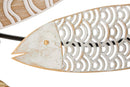 Pannello da Muro Fishy 118x5,7x46,4 cm in Ferro