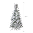 Albero di Natale Artificiale Innevato 260 cm Abete Verde
