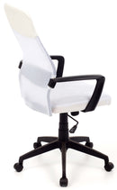 Poltrona da Ufficio Direzionale in Tessuto Network Bianca