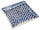 Großer quadratischer Teller aus Steinzeug Villa d'Este Home Tivoli Masai Blue