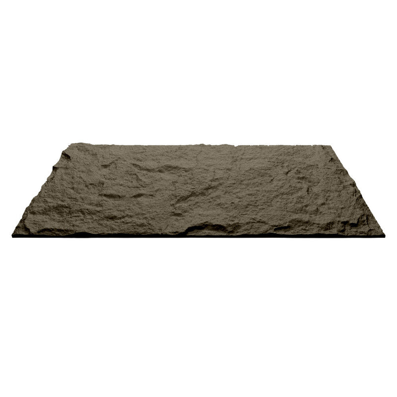 Set 10 Pannelli Decorativi Area 7,2 mq 120x60x3 cm Rivestimento Murale Effetto Pietra Naturale 3D in PU Grigio Vulcano