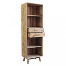 Libreria Collin 60x40x190 h cm in Pino riciclato Marrone