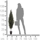 Cipresso Artificiale con Vaso Altezza 137 cm Verde