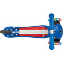 Monopattino a 3 Ruote a LED 3 Altezze Max 50Kg Globber PRIMO Fantasy Lights Up USA Blu