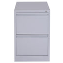 Cassettiera da Ufficio per Documenti 2 Cassetti con Chiusura di Sicurezza in Acciaio 47x62x72 cm 