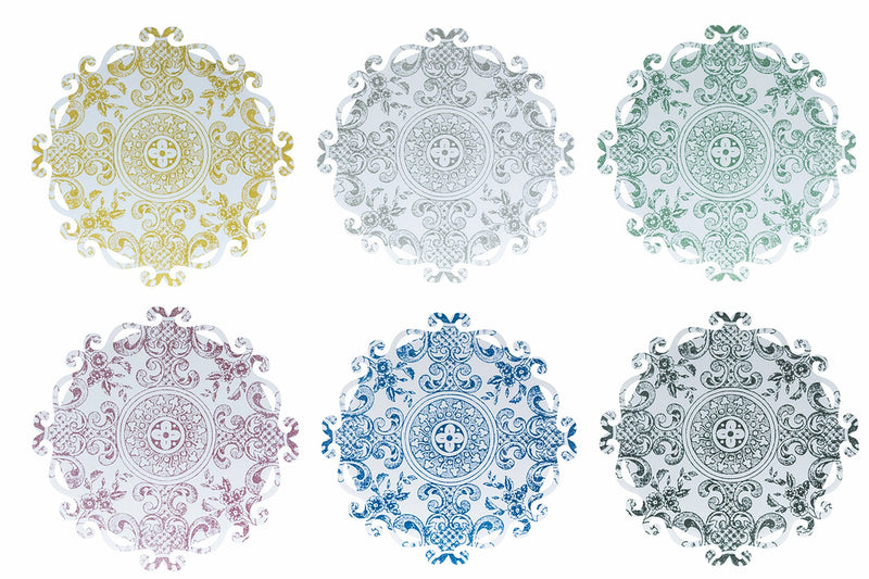 Set 6 Tovagliette Ø44x0,2 cm in Plastica Villa d'Este Home Tivoli Cala Lisboa