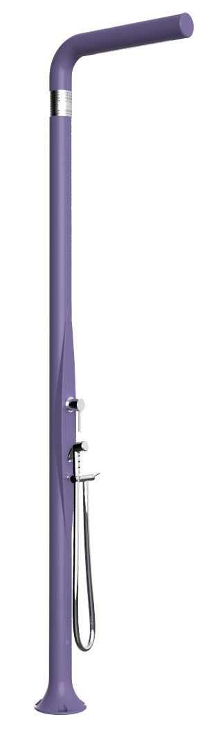 acquista Doccia da Esterno Giardino Miscelatore e Doccetta Mobile Arkema Funny Yang Viola