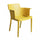 Cathy Sessel 60x58x76,5 cm aus gelbem Polypropylen