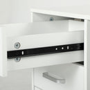 Cassettiera da Ufficio Schedario  con 3 Cassetti Serratura e Chiavi 60x40x56 cm Bianco 