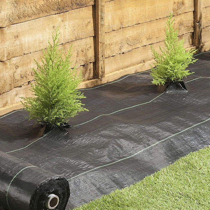 Telo Rotolo Pacciamatura da Giardino in Plastica 1x5m per Orto Nero