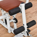 Stazione Fitness Multifunzione 150x110x210 cm in Acciaio e PU Bianco  