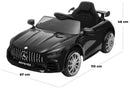 Macchina Elettrica per Bambini 12V con Licenza Mercedes GTR AMG Nera