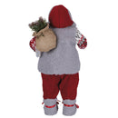 Pupazzo Babbo Natale H62 cm in Stoffa Rosso