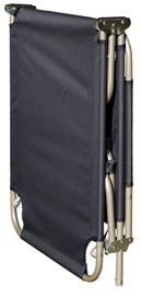 Set 4 Lettini Prendisole Pieghevoli 185x55x24 cm in Acciaio e Tessuto Oxford Blu