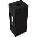 Stufa a Legna 5,5/10KW in Acciaio Flig Stanton Plus Nera