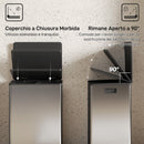Pattumiera a Pedale con 2 Scomparti da 30L Coperchio Ammortizzato e Secchi Rimovibili in Acciaio Inox Argento      