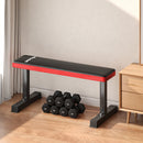 Panca Piana per Pesi e Addominali Capacità 300kg 106x26x48 cm Nero  