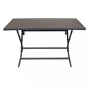 Tavolo Alabama 130x77x73 h cm in Alluminio Taupe
